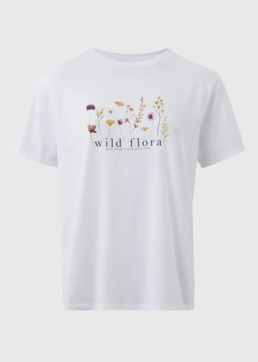 White Wild Flora T-Shirt