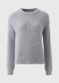 Wondrous Grey Tinsel Jumper