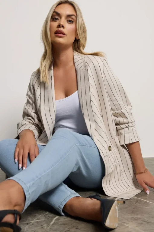 Yours Curve Light Blue Stretch Skinny Ava Jeans