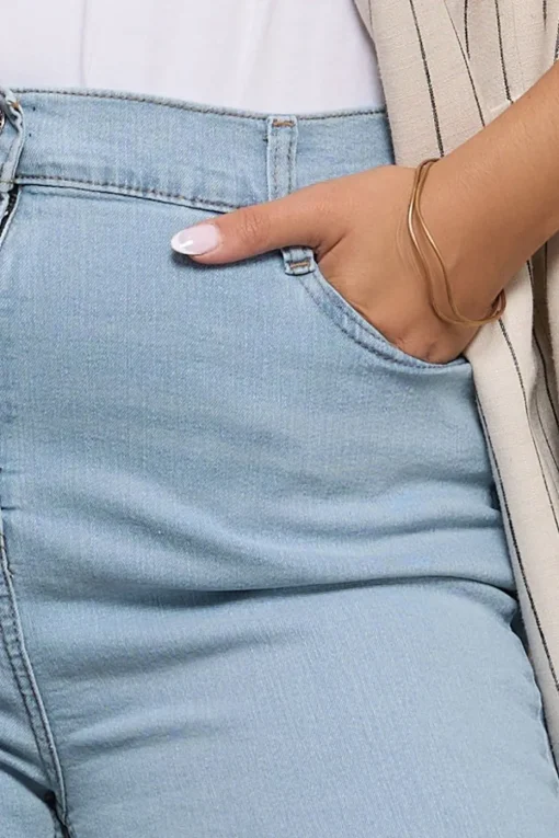 Yours Curve Light Blue Stretch Skinny Ava Jeans