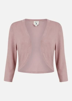 Yumi Blush Knitted Curve Bolero