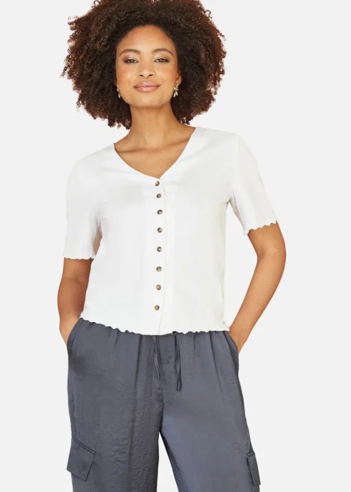 Yumi Grey Cargo Trousers